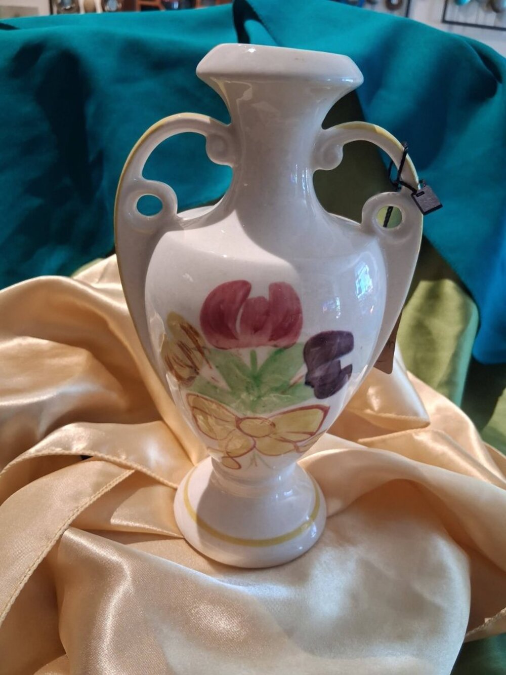 Vintage 1940s Blue Ridge Southern Potteries "Vanity Fair" Hand-Painted Floral Va